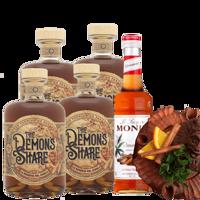 4 x The Demon's Share + The Demon's Share Copa de la Amistad + Monin Cannelle - Škorica