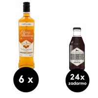 6 x Malecon 3 Y.O. 1 L + 24 x Goldberg cola zadarmo